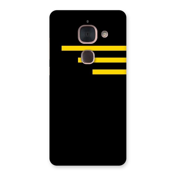 Sports Yellow Stripes Back Case for Le Max 2